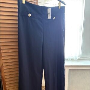 Ann Taylor Navy Wide Leg Pants